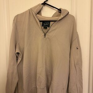 Woolrich Cream Zip Up Sweater